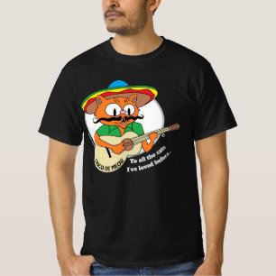 Camiseta Gato Bigote de Dibujos Animados Cinco De Mayo Dive
