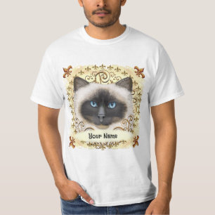 Camiseta Gato Birmano Fleur De Lis