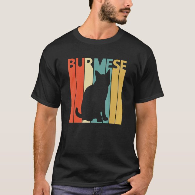 Camiseta Gato birmano lindo (Anverso)