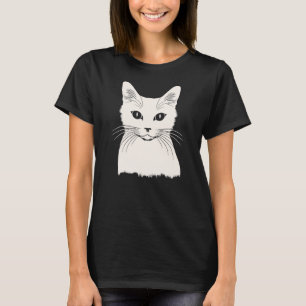 Camiseta Gato blanco