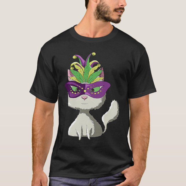 Camiseta Gato Blanco Carnaval (Anverso)
