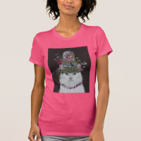 Gato blanco con mariposa Bell Jar