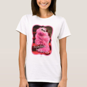 Camiseta Gato blanco de la diva envuelto en boa rosada en