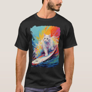 Camiseta Gato Blanco De Remo
