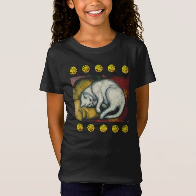 Camiseta Gato blanco, Franz Marc T-Shirt (Anverso)