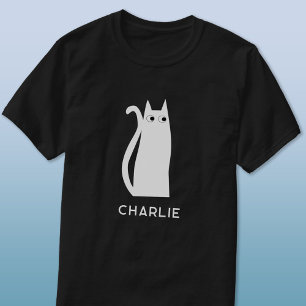 Camiseta Gato blanco personalizado