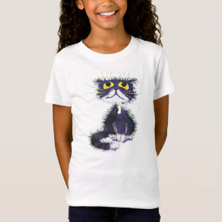 Camiseta Gato blanco y negro