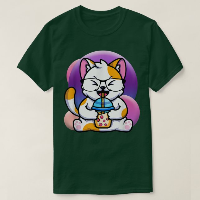 Camiseta gato boba come ramen anime kawaii neko, gato come  (Diseño del anverso)
