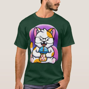 Camiseta gato boba come ramen anime kawaii neko, gato come 