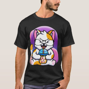 Camiseta gato boba come ramen anime kawaii neko gato come r