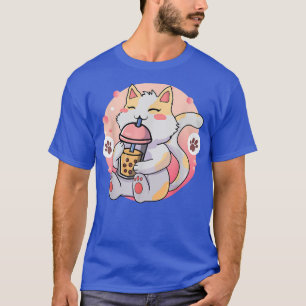 Camiseta Gato Boba Tea Bubble Tea Anime Kawaii Neko 265