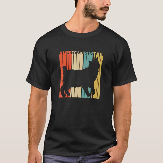 Camiseta Gato Bobtail estadounidense vintage (Anverso)