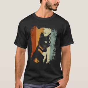 Camiseta Gato Bobtail Japonés Estilo Retro