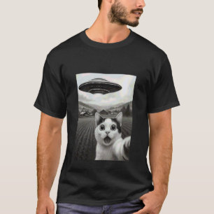Camiseta Gato Bobtail Selfie Divertido Arte de Meme de Abdu