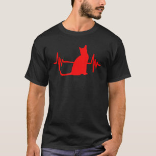Camiseta Gato Bombay Latido Rojo