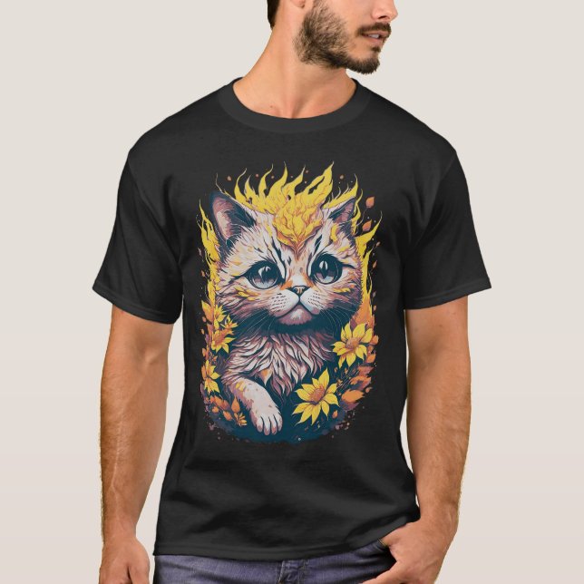 Camiseta Gato Bonito (Anverso)