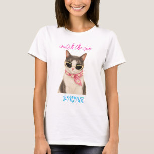 Camiseta Gato Bonjour al Sol
