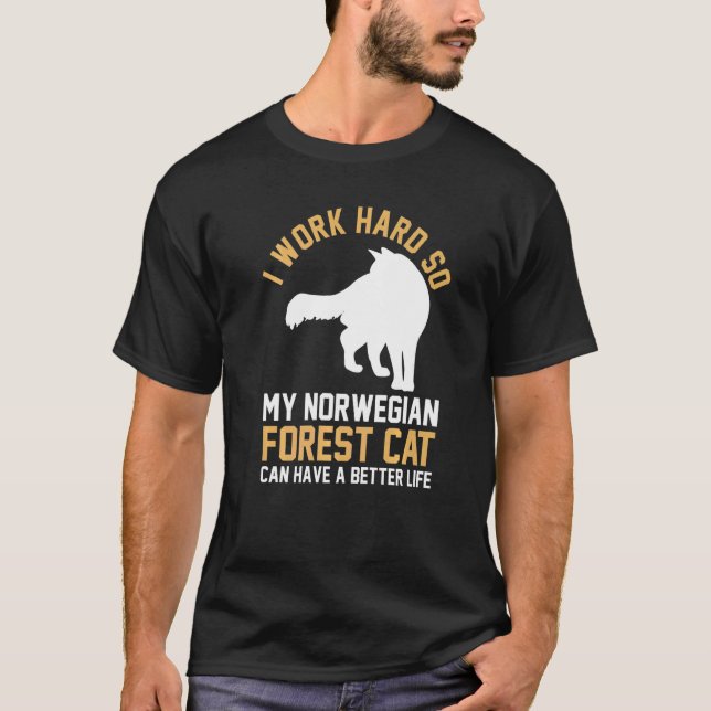 Camiseta Gato Bosque Noruego (Anverso)