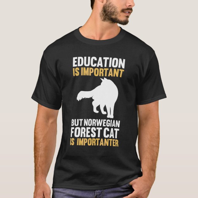 Camiseta Gato Bosque Noruego (Anverso)