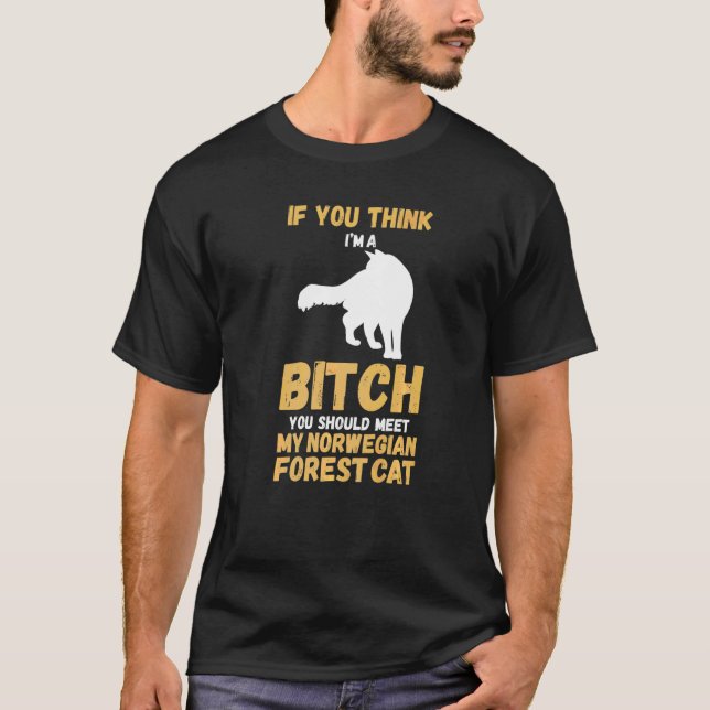 Camiseta Gato Bosque Noruego (Anverso)