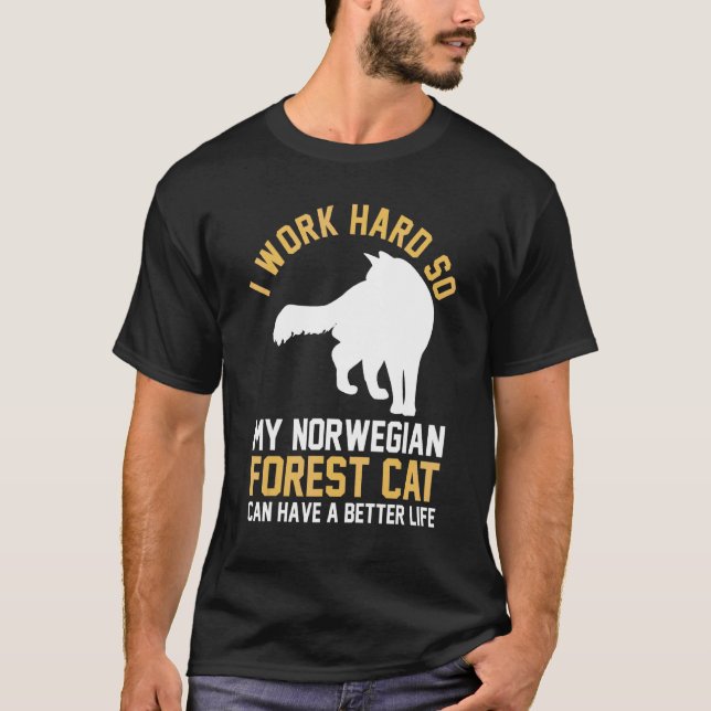 Camiseta Gato Bosque Noruego (Anverso)