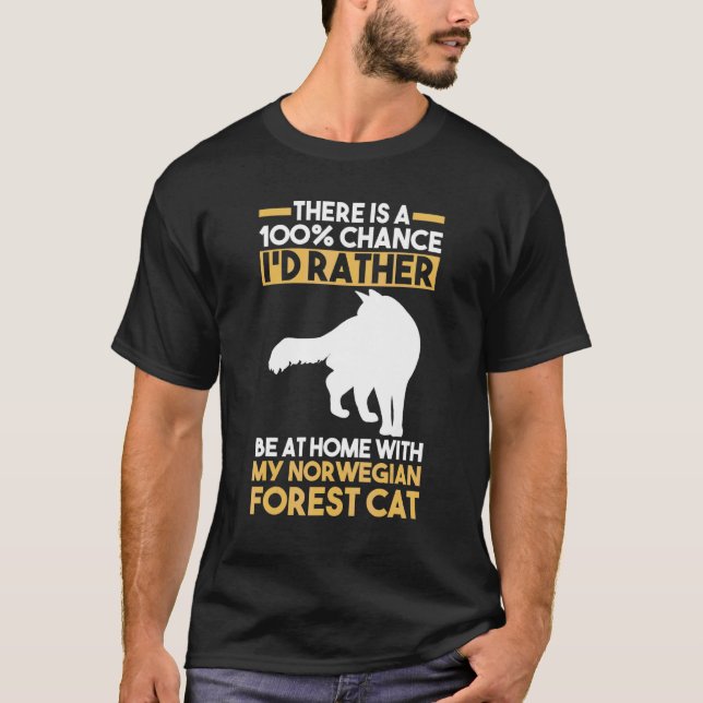 Camiseta Gato Bosque Noruego 1 (Anverso)