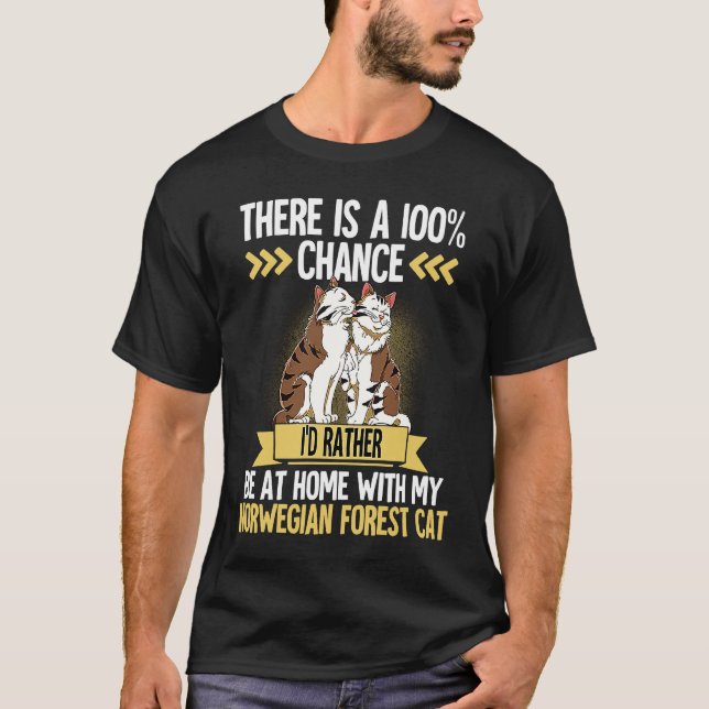 Camiseta Gato Bosque Noruego  1 (Anverso)