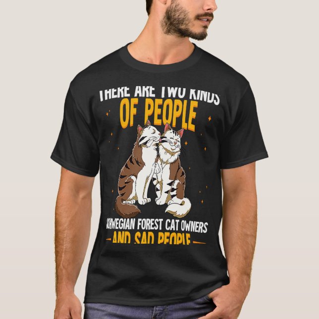 Camiseta Gato Bosque Noruego  4 (Anverso)