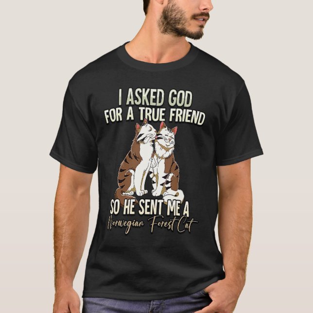 Camiseta Gato Bosque Noruego  5 (Anverso)