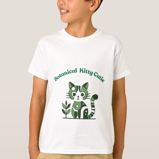 Camiseta Gato botánico (Anverso)