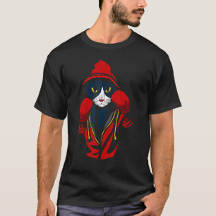 Camiseta Gato Boxeando Animal Creativo Boxeador Genial