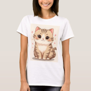 Camiseta Gato brillante: Kawaii dulce arte gatito para cual