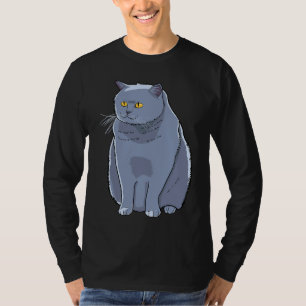 Camiseta Gato Británico Azul De Shorthair Para Gatos Hombre