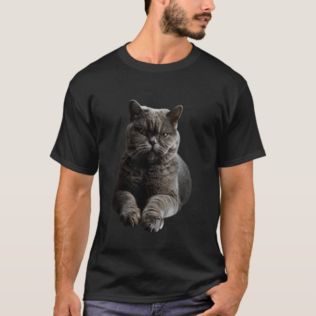 Camiseta Gato británico de pelo corto (Anverso)