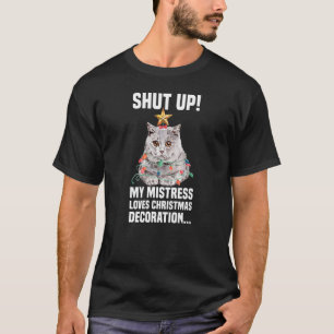 Camiseta Gato británico de pelo corto adorable luces de had