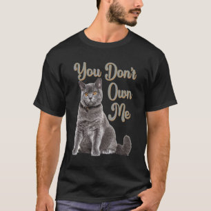 Camiseta Gato británico de pelo corto Cita Mamá Papá