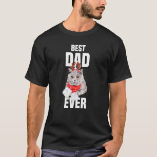 Camiseta Gato británico de pelo corto con traje de reno