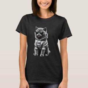 Camiseta Gato británico de pelo corto divertido y perezoso