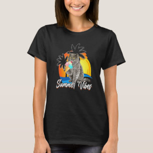 Camiseta Gato británico de pelo corto lindo come cono de he
