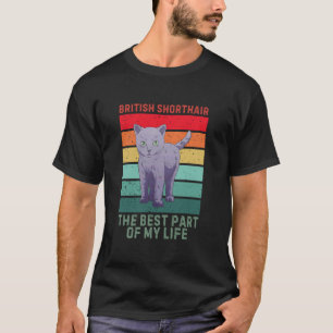 Camiseta Gato británico de pelo corto vintage la mejor part