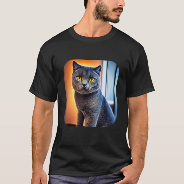 Camiseta Gato británico Shorthair 6 (Anverso)