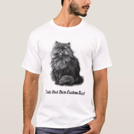 Camiseta Gato British Longhair Crea tu propio texto persona