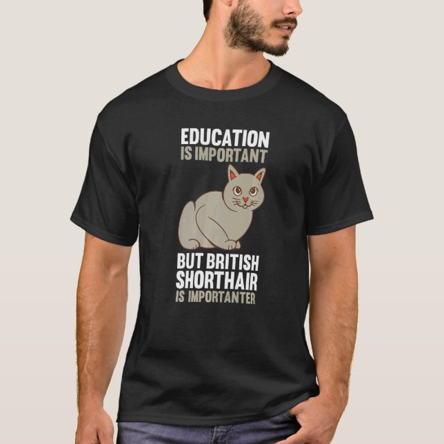 Camiseta Gato British Shorthair (Anverso)