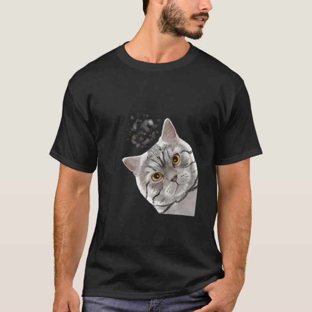 Camiseta Gato British Shorthair (Anverso)