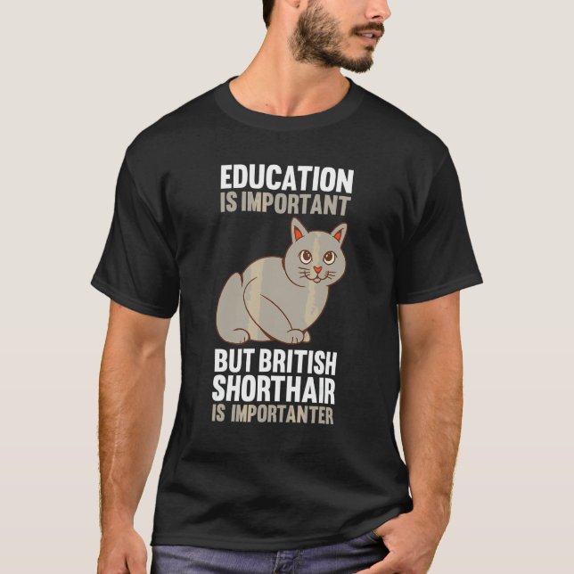 Camiseta Gato British Shorthair (Anverso)