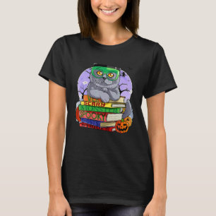 Camiseta Gato British Shorthair Frankenstein Bruja de Hallo
