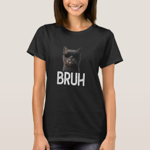 Camiseta Gato Bruh Amante de Gatos Divertidos Amante de Mem