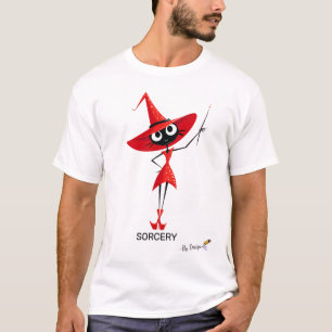 Camiseta Gato Bruja Roja   HECHICERÍA - Por Diseño   Elegan