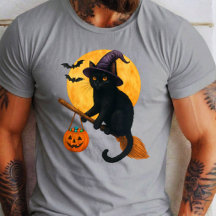 Gato Bruja Sombrero Calabaza Halloween