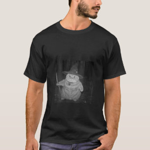 Camiseta Gato brujo divertido de mujer meme bruja Halloween
